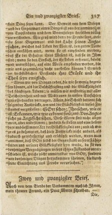 Zwey und zwanzigster Brief.