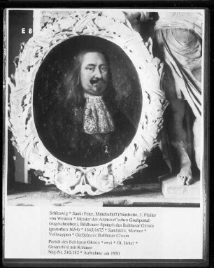 Epitaph des Balthasar Gloxin (gestorben 1654) — Porträt des Balthasar Gloxin