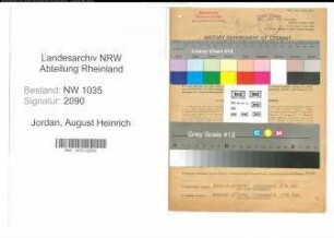 Entnazifizierung August Heinrich Jordan , geb. 25.07.1922 (Vermessungstechniker)