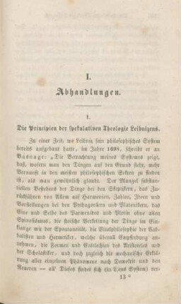 195-236 Die Principien der spekulativen Theologie Leibnizens