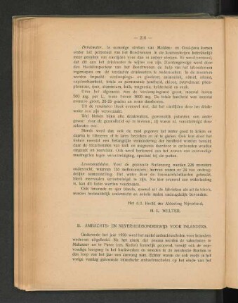 B. Ambachts- en Nijverheidsonderwijs voor Inlanders.