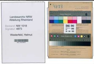 Entnazifizierung Helmut Westerfeld , geb. 18.04.1905 (Landwirt)