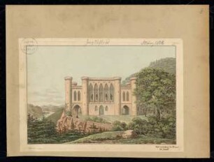 Jagdschloss Monatskonkurrenz März 1828: Perspektivische Ansicht