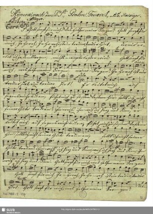[Solo and coro:] Tenore 1.mo