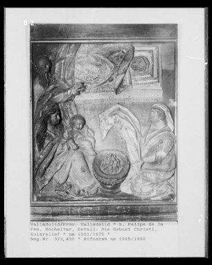 Hochaltar, Detail: Geburt Christi