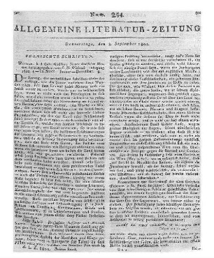 Der neue teutsche Merkur. Vom Jahr 1800. Hrsg. von C. M. Wieland. Weimar: Gädicke 1800