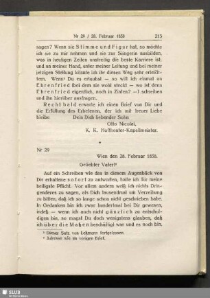 Nr 29. Wien den 28. Februar 1838