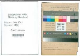 Entnazifizierung Johann Raab , geb. 20.03.1878 (Justizbeamter)