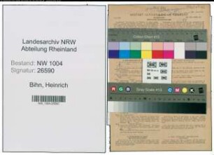 Entnazifizierung Heinrich Bihn , geb. 13.02.1897 (Schlosser)