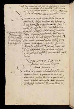 Sequuntur Statuta quaedam iudiciorum et cognitionis Causarum.