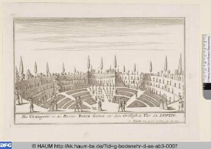 Orangerie in der Herren Bosen Garten vor dem Grimmischen Tor zu Leipzig