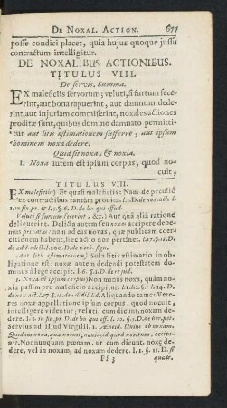 Titulus VIII.