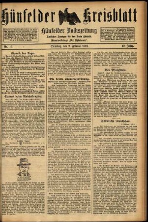 Ausgabe vom Samstag, den 02. Februar 1924.