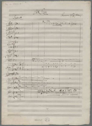 Cenerentola, Excerpts. Sketches - BSB Mus.ms. 23153-7 : [caption title:] Atto Primo // Ermanno Wolf-Ferrari // 2-12-97