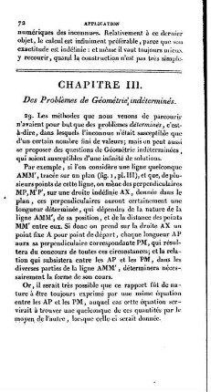 Chapitre III. Des Problèmes de Géométrie indéterminés.