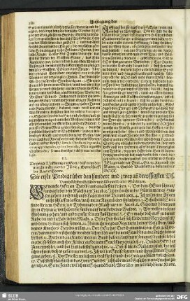 Außlegung des hundert und zwey und dreyssigsten Psalms