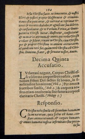 Decima Quinta Accusatio.