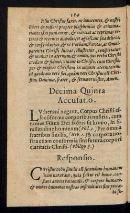Decima Quinta Accusatio.