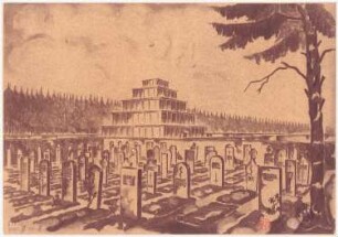 Friedhof: Perspektivische Ansicht