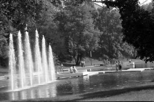 Bad Bellingen: Springbrunnen im Kurpark