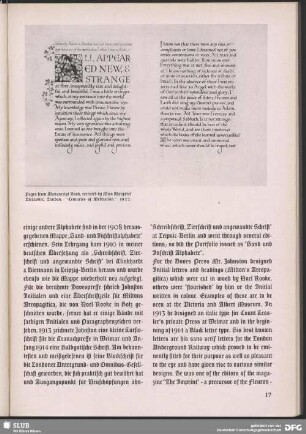 Seitengestaltung aus dem Manuskript-Buch zu "All apeared new, & strange..."