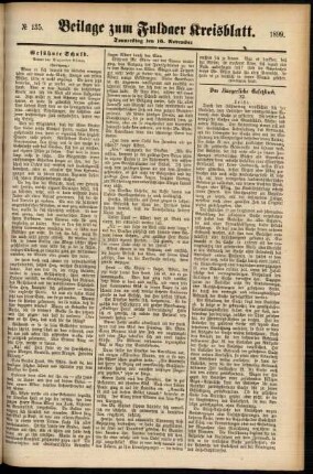 Zweite Ausgabe vom Donnerstag, den 16. November 1899.