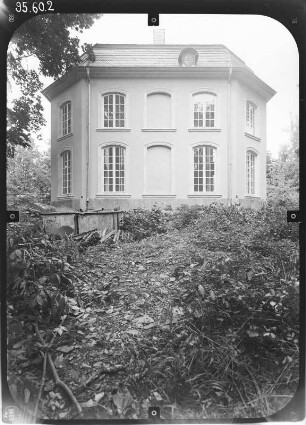 Burgk. Gartenpavillon Sophienlust (1749). Rückseite