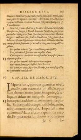 Cap. XIX. De Maioribus.