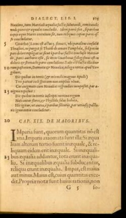 Cap. XIX. De Maioribus.