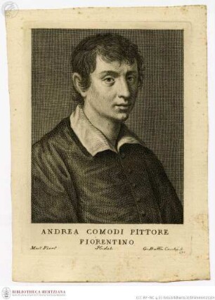 Serie degli uomini i più illustri, Bände 1-12. Firenze, Cambiagi u.a., 1769-1775., Commodi, Andrea, Porträt