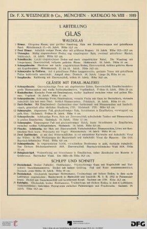 Glas (Nr. 1-59)