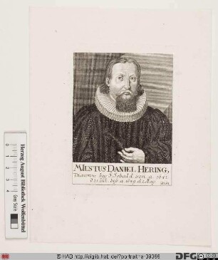 Bildnis Justus Daniel Hering (Heering)