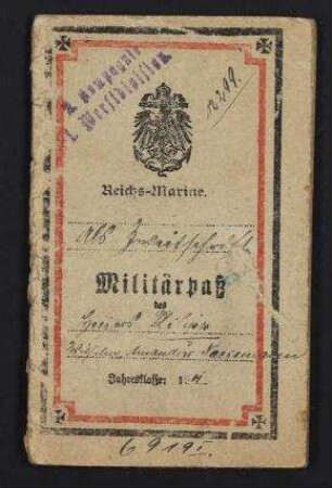 Reichs-Marine 2. Kompagnie I. Werft-Division