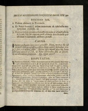 311-319, Decisio XIX - XX