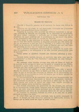 Capítulo VII - Después del concierto