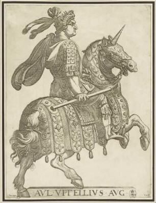 Vitellius (Blatt 9, aus der Serie der Reiterbildnisse der ersten zwölf römischen Kaiser)