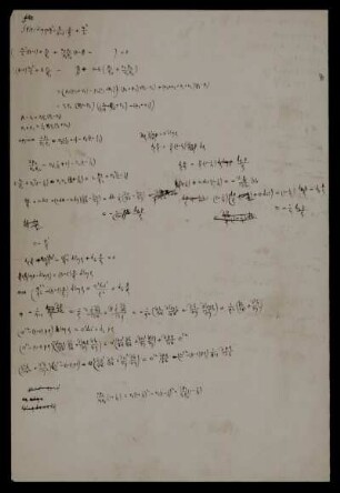 [Mathematische Notizen]