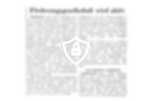 Förderungsgesellschaft wird aktiv