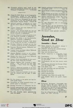 Juweelen, Goud en Zilver (Nr. 1016-1127)