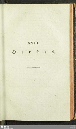 XVIII. Orestes