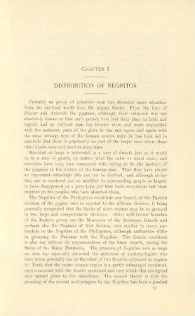 Chapter I. - Distribution of Negritos