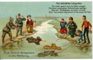 Postkarte zum Kriegseintritt Bulgariens