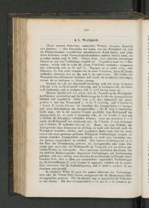 § 5. Wertigkeit.