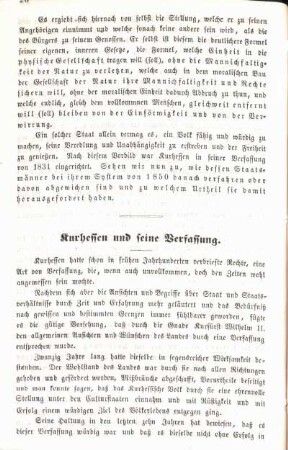 Kurhessen und seine Verfassung.