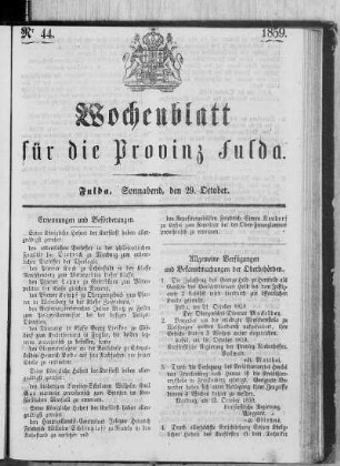Nr. 44, Ausgabe vom 29. Oktober 1859