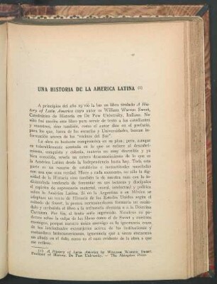 Una historia de la América Latina