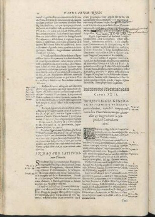 Caput XXIII. Directorium Generale, Ex Præmissis Præceptis particularibus, expeditè computandi vera loca Planetarum quinque, secundùm & longitudinem in Eclipticâ, & Latitudinem ab eâ.