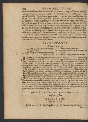 De Singulis Rebus Per Fideicommissum relictis. Titulus XXIV.