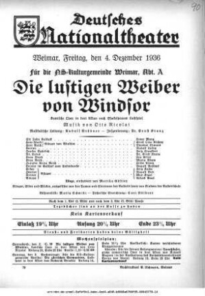 Die lustigen Weiber von Windsor
