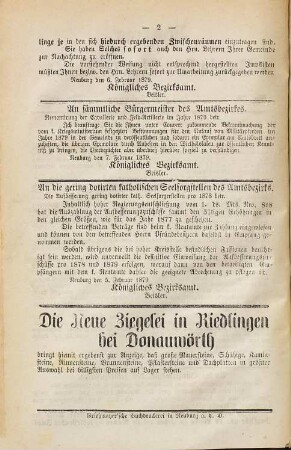 Neuburger Bezirks-Amtsblatt. 1879